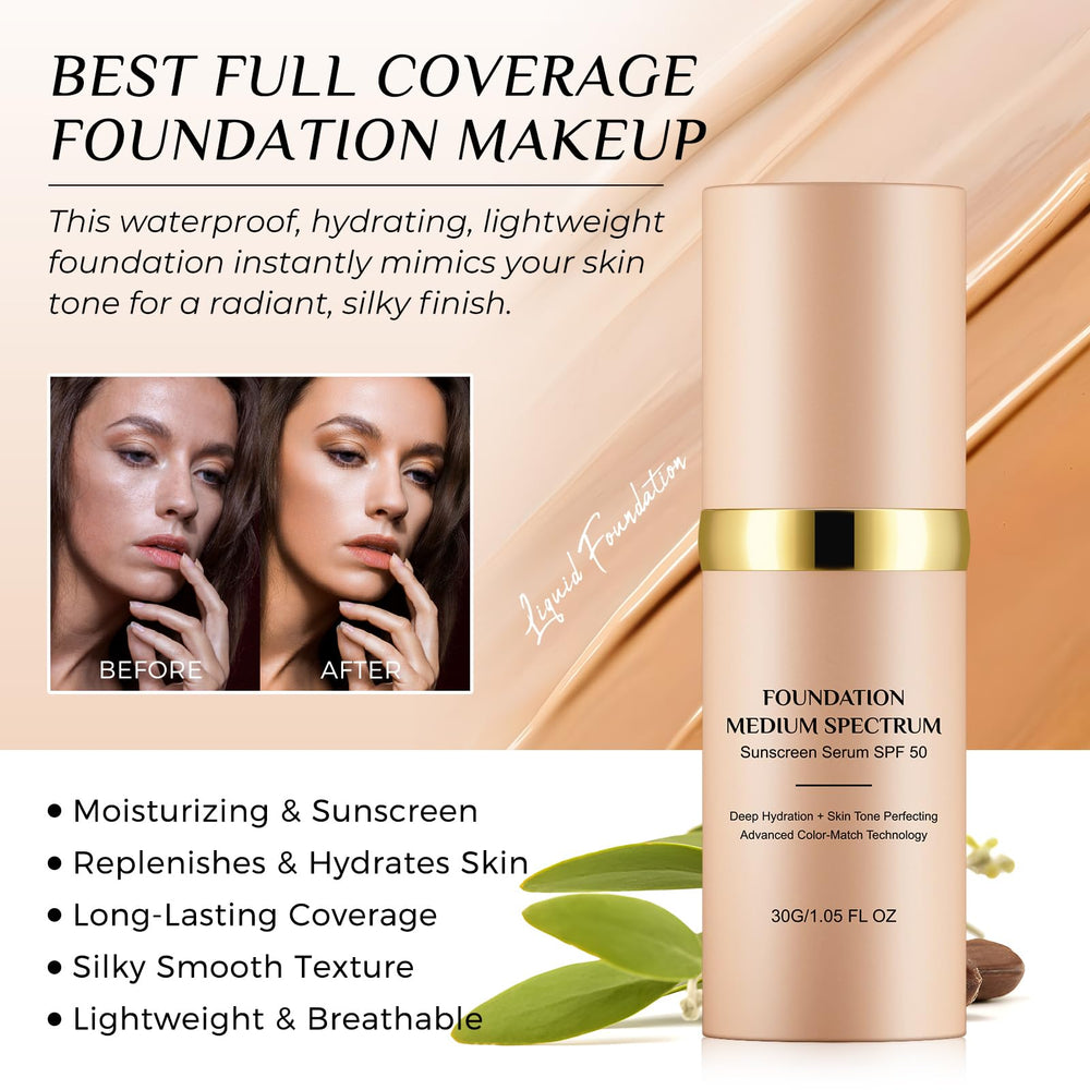 Akareni color-changing foundation application demonstrates instant shade match.