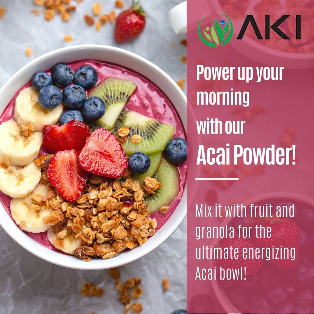 AKI Acai Powder ingredients panel