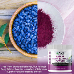 High-quality dried Haskap berries used for extraction