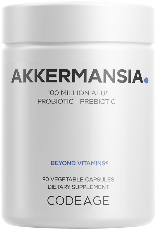 Codeage Akkermansia Muciniphila Probiotic Supplement bottle - front view