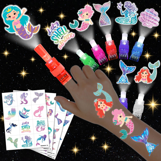 AKRMABEUP mermaid LED finger lights with eight designs brighten party moments
