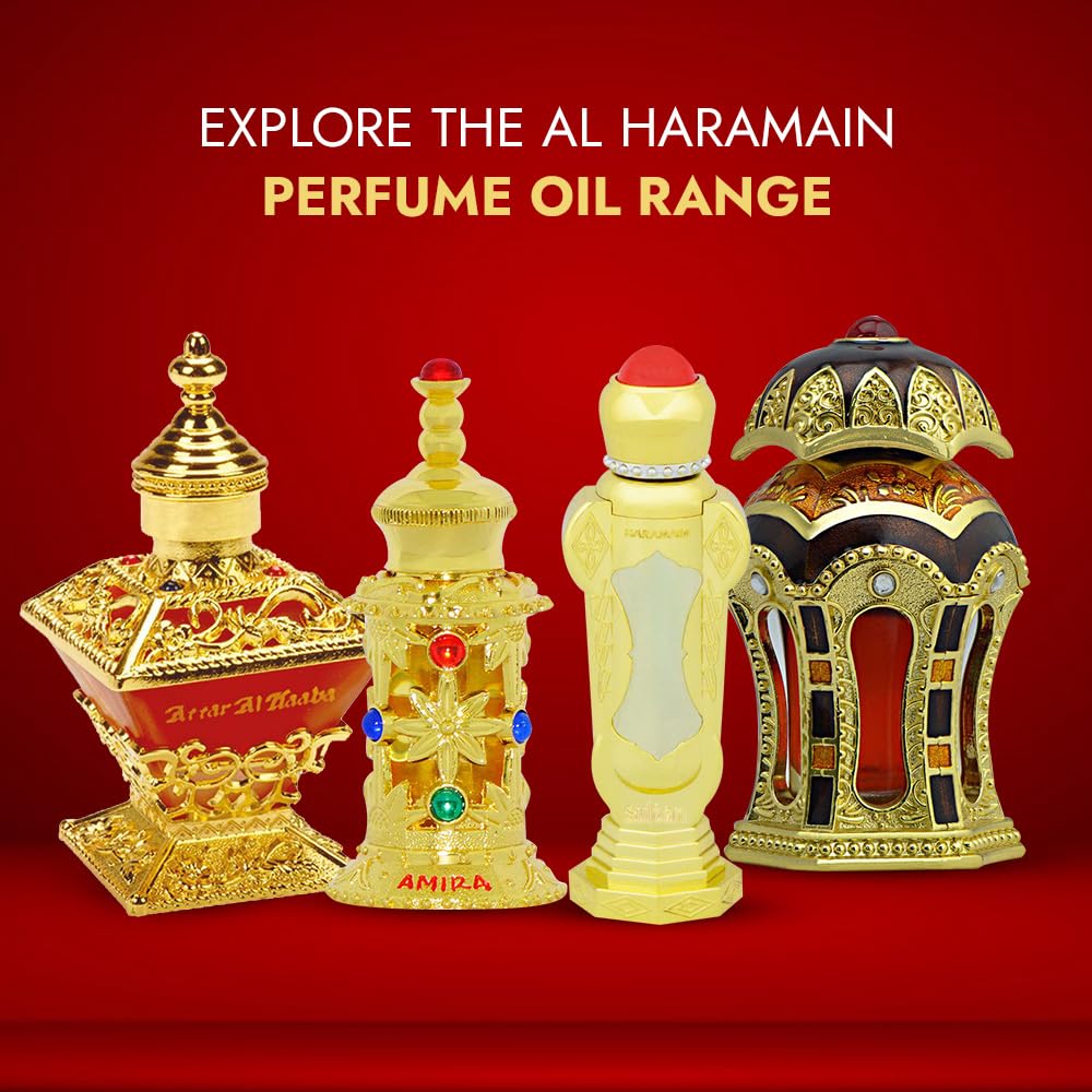 Lifestyle shot of a man and a woman wearing Al Haramain Tanasuk