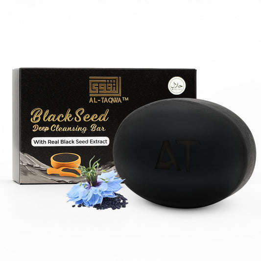 AL-TAQWA Black Seed Soap Bar 90g for gentle cleansing and refreshed skin