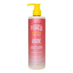 Alaffia Beautiful Curls Shampoo bottle front showing product for defined curls