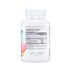 Alani Nu Skin Complexion Support bottle beside mirror for brighter, clearer skin cues.