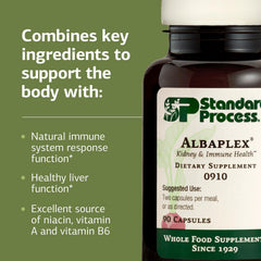 Albaplex non-dairy vitamin supplement label