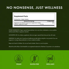 Supplement facts label for Albion Chelated Magnesium 133 mg