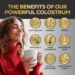 Ingredients and scoop for Alcami Elements Colostrum Powder