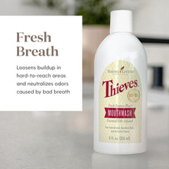 Alcohol-free mouthwash delivering gentle daily oral care