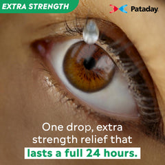 Pataday-extra-strength-label emphasizes doctor-prescribed ingredient.