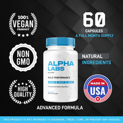 Alfa Labs pills bottle packaging