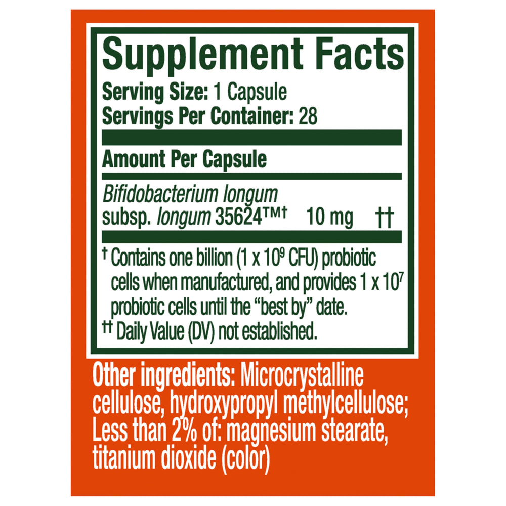 Close-up of Align Probiotic capsule