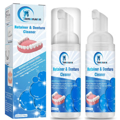 2-pack Aligner Cleaner, Denture Cleaner and Whitener Foam bottle