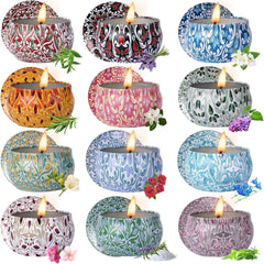 Alikiai 12-pack scented candles gift set displayed together