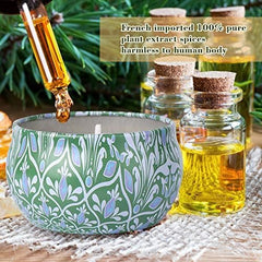 Decorative pattern on reusable candle jar