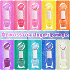 ALIKOSSTOR glitter particles closeup sparkling like tiny stars for fun nail art.