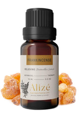 Alizé Aromatherapy Frankincense essential oil in a 10ml dark glass bottle