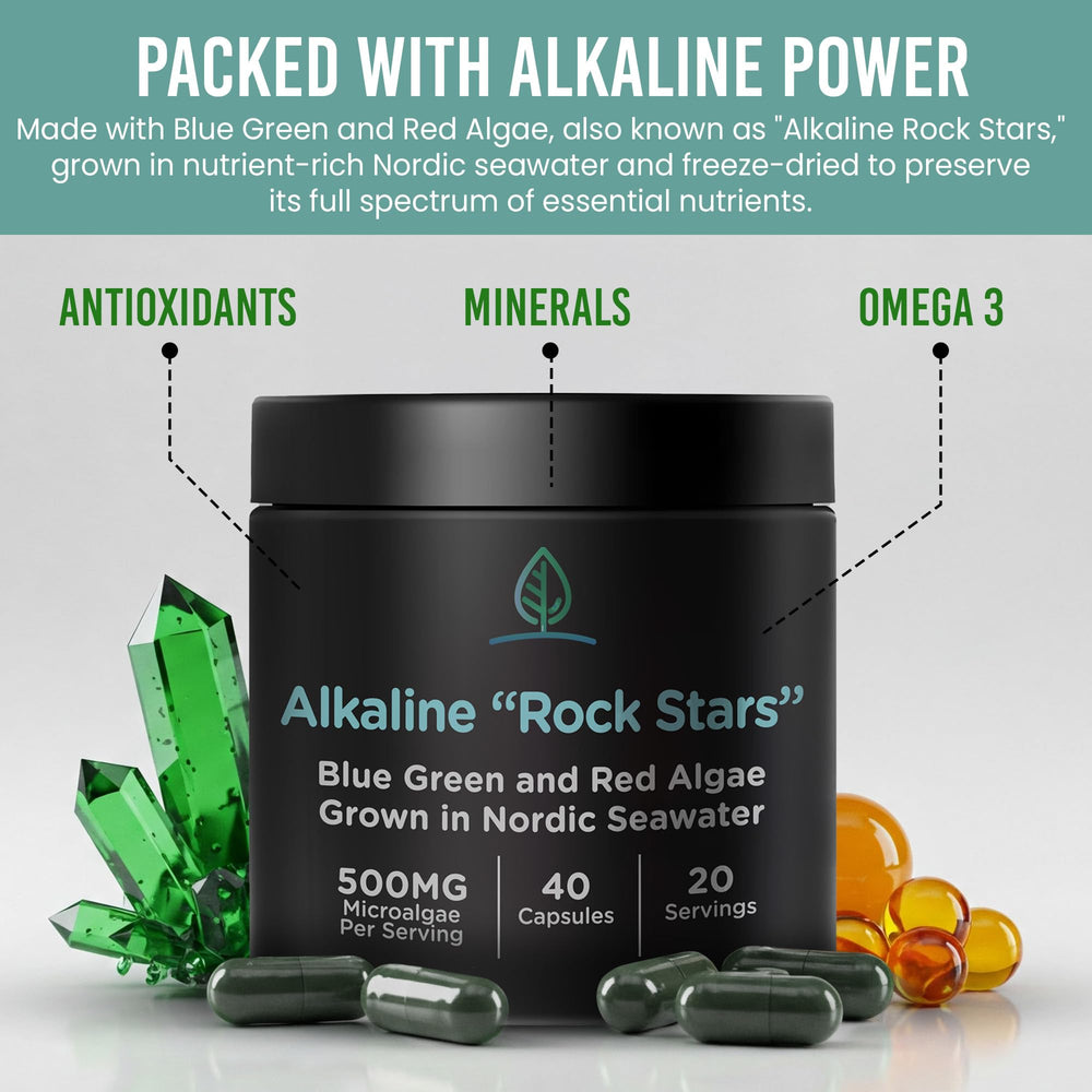 Phytoplankton and astaxanthin supplement label close-up