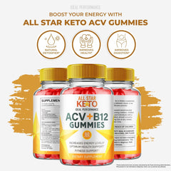 Product shot of All Star Keto Gummies in blister pack