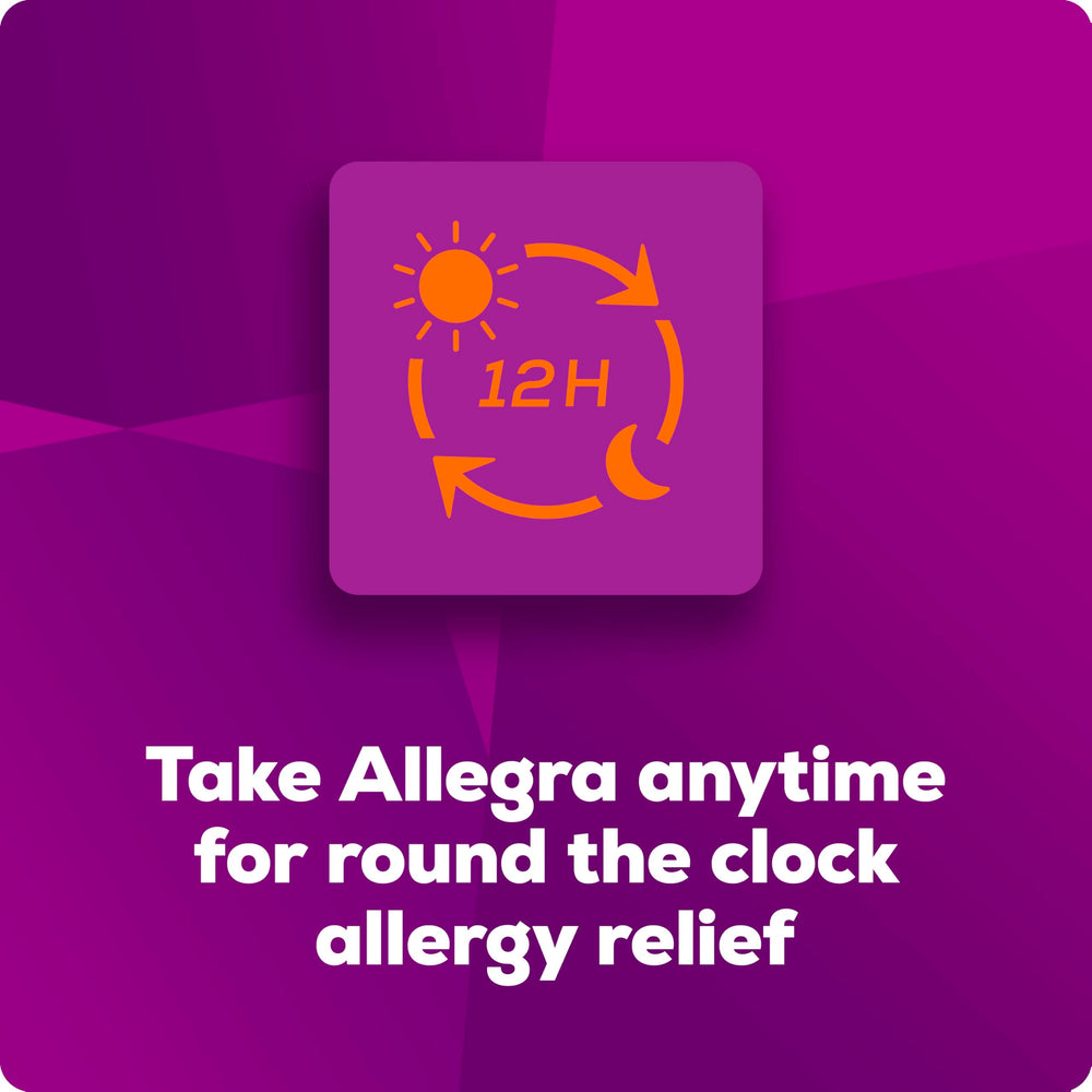 Measuring cup with Allegra 4-ounce bottle for dosing