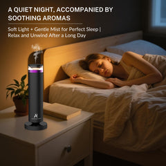Allen Admonds waterless diffuser side profile with sleek hotel-grade design and quiet operation.