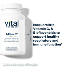 Aller-C capsules spilling from a scoop on white background