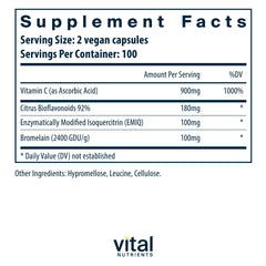 High-dose vitamin C and bioflavonoids in Aller-C