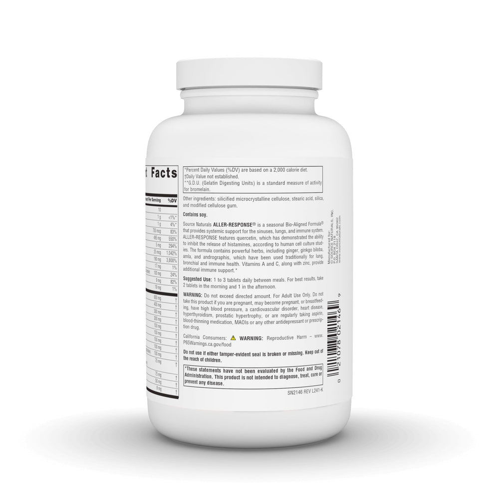 Aller-Response capsules with ginger, ginkgo biloba, amla, and andrographis
