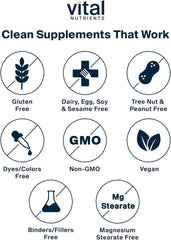 Allergen-free label indicating gluten, dairy, and soy-free