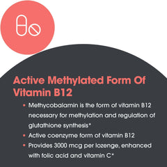 Suggested-use instructions for B12 Methylcobalamin Lozenges