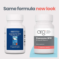 Front view of Allergy Research Group CoQ10 product box