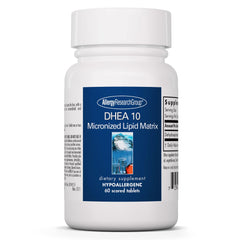 Bottle of Allergy Research Group DHEA 10mg Micronized, 60 count