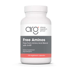 Bottle of Allergy Research Group Free Aminos Lean Muscle supplement