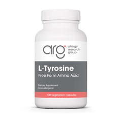 Bottle of Allergy Research Group L-Tyrosine 500mg for brain support