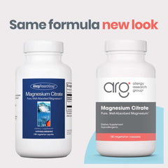 Close-up of a 170 mg magnesium citrate capsule