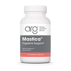 Allergy Research Group Mastica bottle with capsules for daily digestive support.