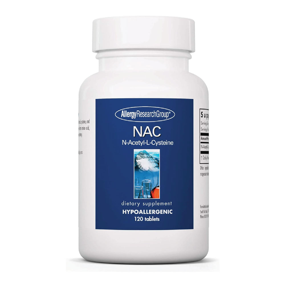 Allergy Research Group NAC supplement bottle and label