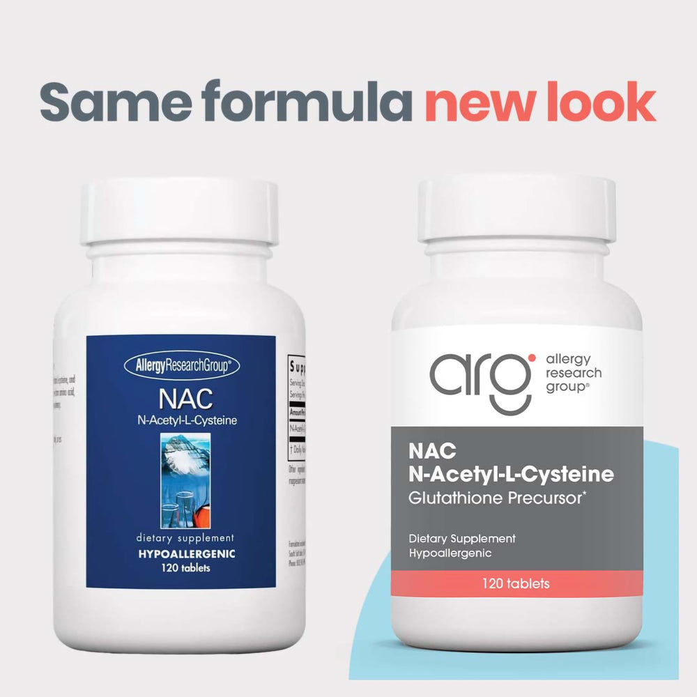 Close-up of bottle showing 500 mg NAC per tablet