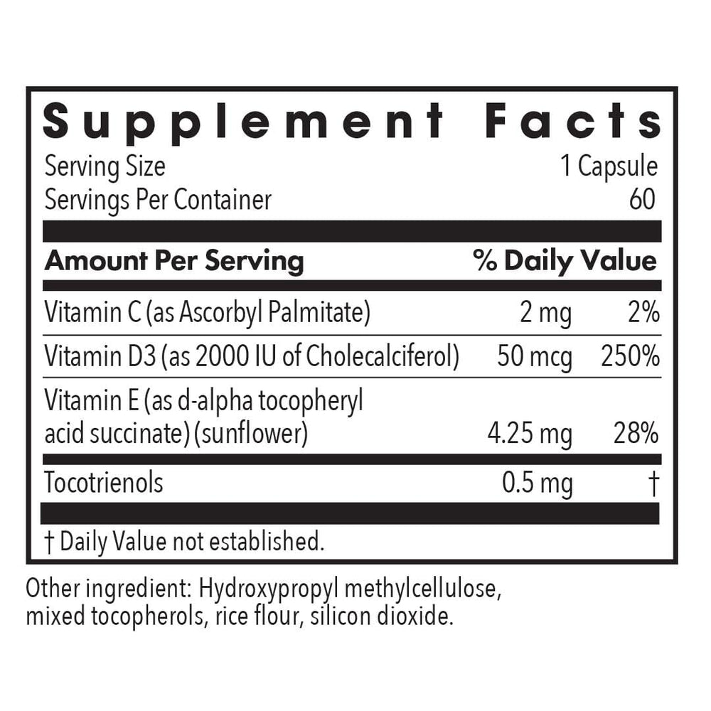 Side view of Super D3 bottle