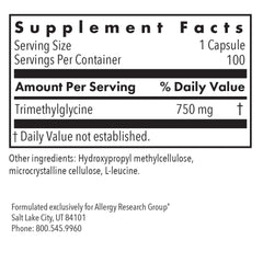 Supplement bottle on a white background showing 100 capsules