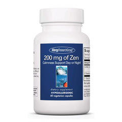 ARG Zen GABA L-Theanine 200 mg 60 vegetarian capsules bottle