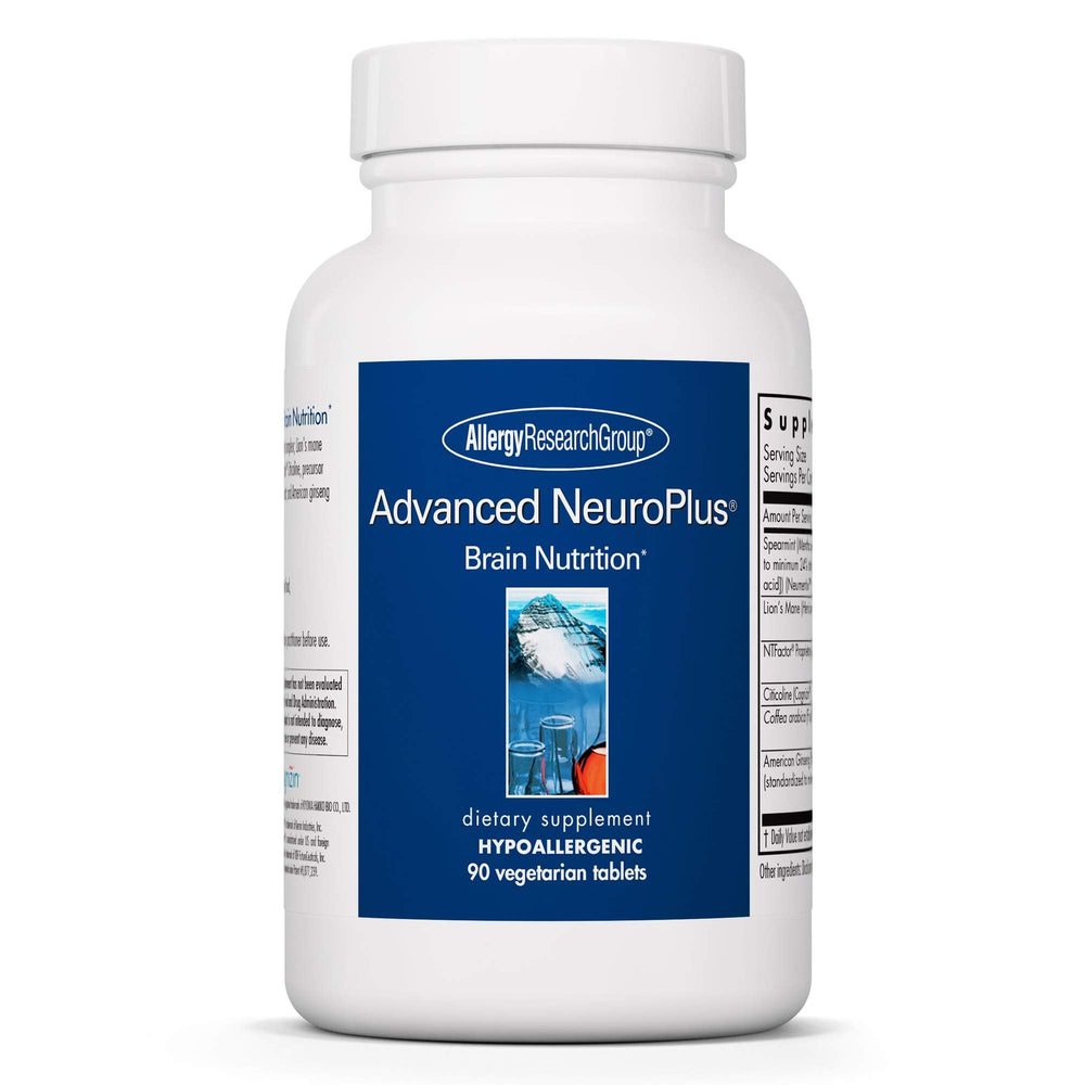 Allergy Research Group NeuroPlus brain support bottle and box