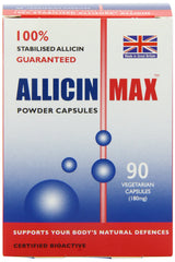 Bottle of Allicin Max 100% Pure Allicin with 30 vegan capsules