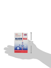 Lifestyle image of a person holding the Allicin Max bottle