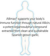ALLIMAX immune support capsule in hand