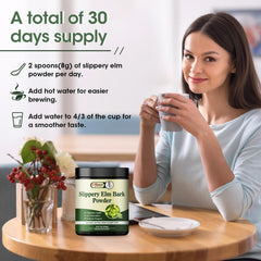 Close-up of Alliwise Slippery Elm Bark Powder jar