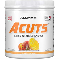 Front view of ALLMAX A:CUTS Peach Mango 210 g tub