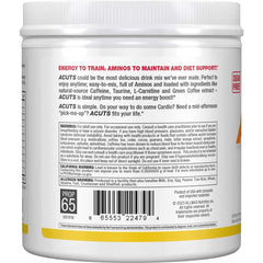 Ingredients and supplement facts for ALLMAX A:CUTS Pina Colada 210 g
