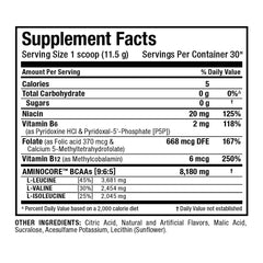 Gluten-free BCAA supplement for intra-workout use