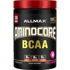 ALLMAX AMINOCORE BCAA Pink Lemonade 315g bottle front